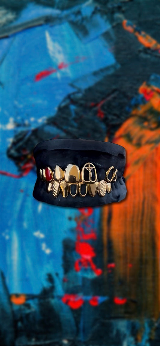 Custom - Chrom & Goldlegierung GRILLZ